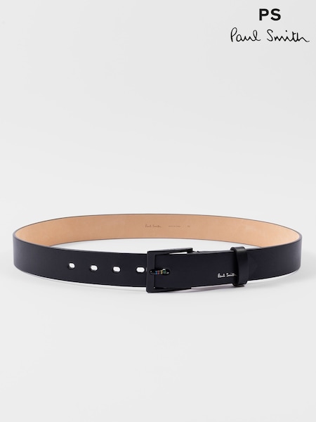 PS Paul Smith Logo Stripe Detail Black Belt (F57487) | €93
