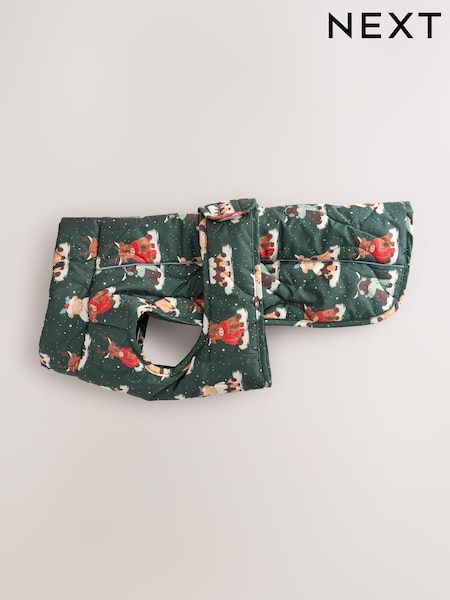 Hamish Print - Christmas Quilted Dog Coat (F57542) | € 17 - € 22