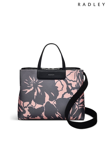 Radley Medium Southwell Gardens Floral Print Zip Top Grab Black Bag (F57569) | 211 €