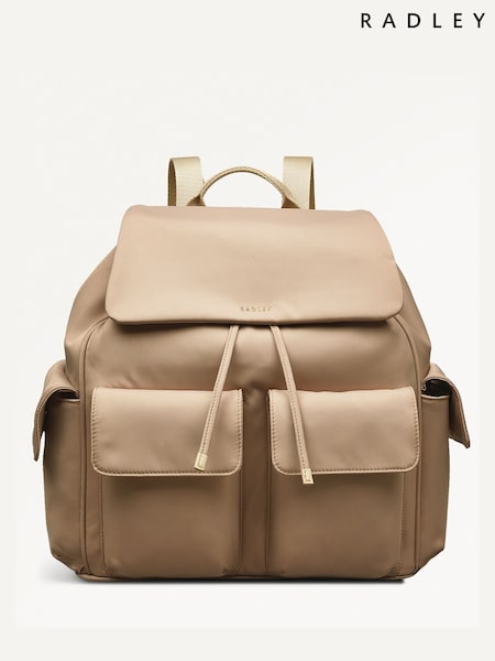 Radley Medium Guildford Grove Flapover Nude Backpack (F57583) | 1,259 LEI