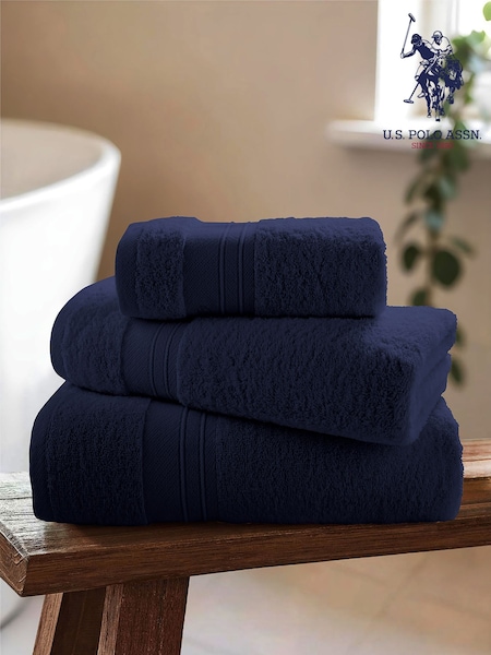 U.S. Polo Assn. Navy Iris Supersoft Pure Cotton Towel (F57652) | €40 - €54