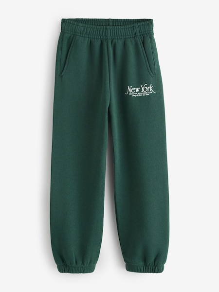 Sporty & Rich Green Kids NY 94 Sweatpants (F57690) | AED582