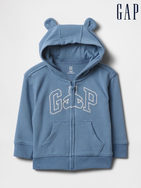 Azul - Gap Vintage Soft Bear Logo Zip Hoodie (Newborn-24mths) (F57713) | 31 €