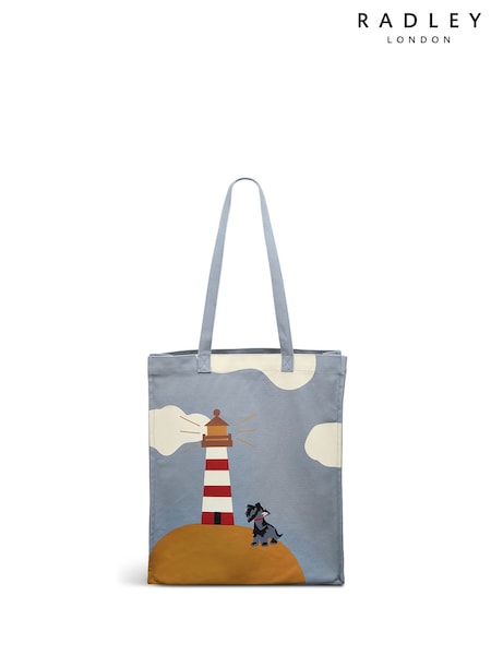 Radley London Medium Blue Lighthouse Open Top Tote Bag (F57786) | 144 QAR
