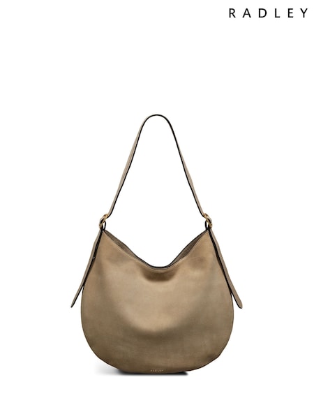 Radley London Large Kensington Place Suede Open Top Nude Shoulder Bag (F57806) | €330