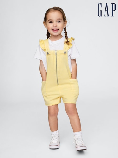 Gap UltraSoft Ruffle Denim Dungarees (6mths-5yrs) (F57847) | 42 €