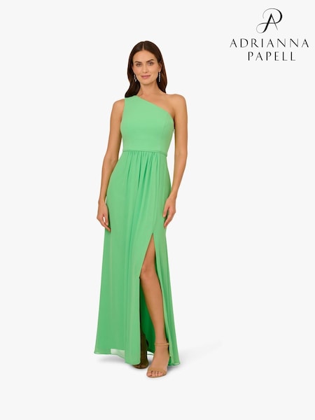 Adrianna Papell One Shoulder Chiffon Gown (F57869) | 8,351 UAH