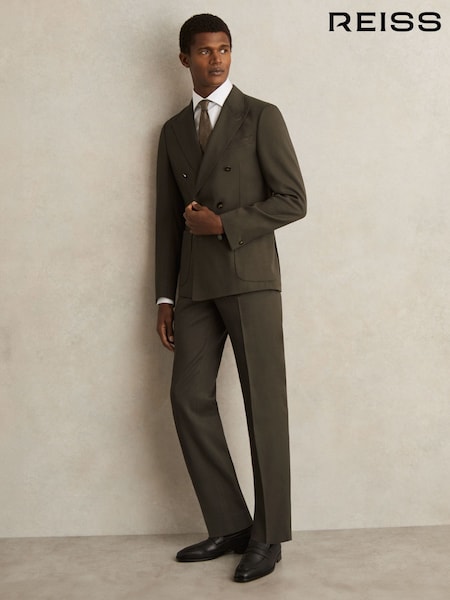 Reiss Dark Green Forest Slim-Fit Suit Trousers (F57896) | AZN 401