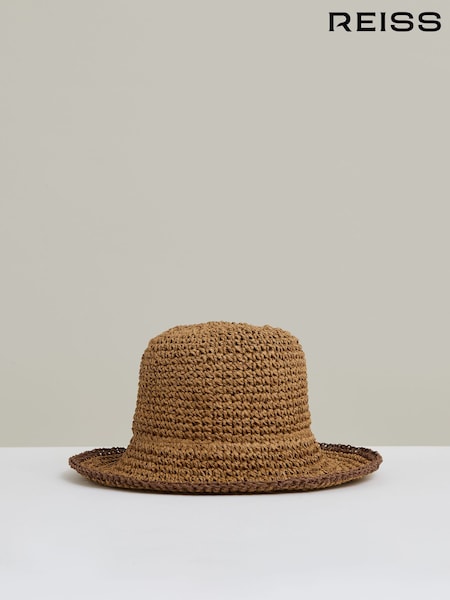 Reiss Tan Enziya Straw Sun Hat (F57898) | €95