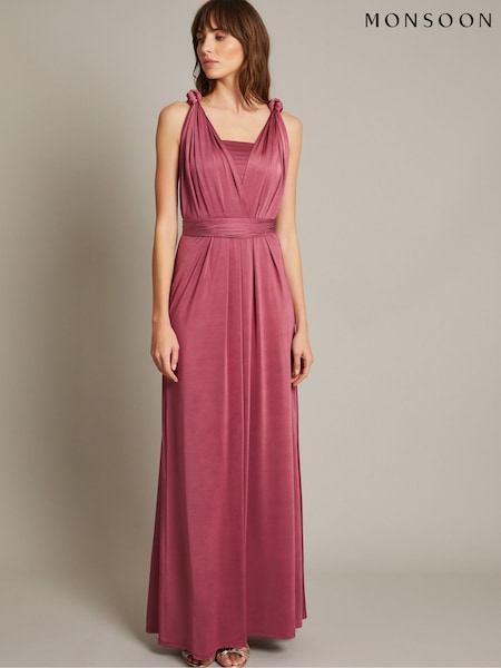 وردي - Monsoon Thea Multiway Bridesmaid Dress (F57927) | ‏60 ر.ع.‏