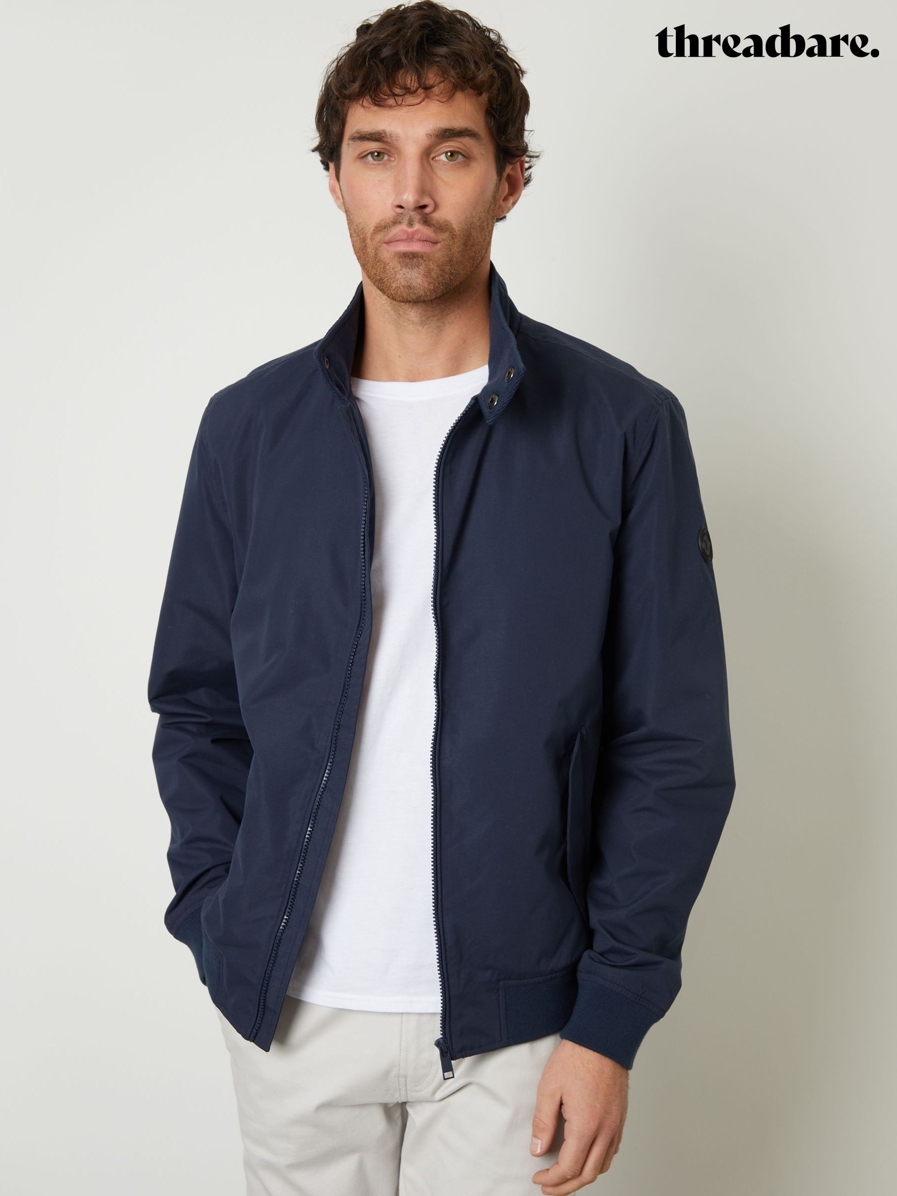 Mens Harrington Jackets | Black & Navy Harrington Jackets