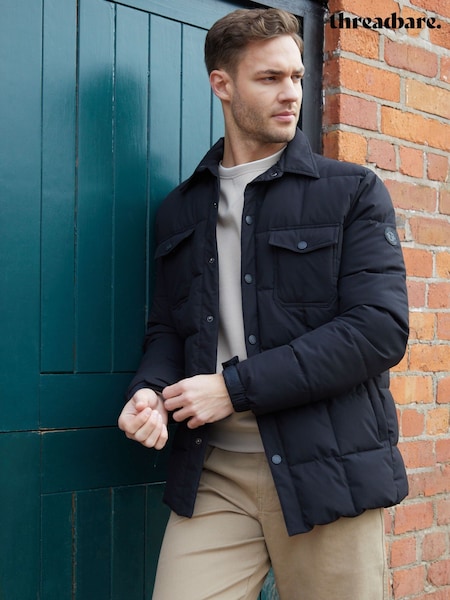 Threadbare Black Lightweight Collared Quilted Jacket (F57967) | R$ 580