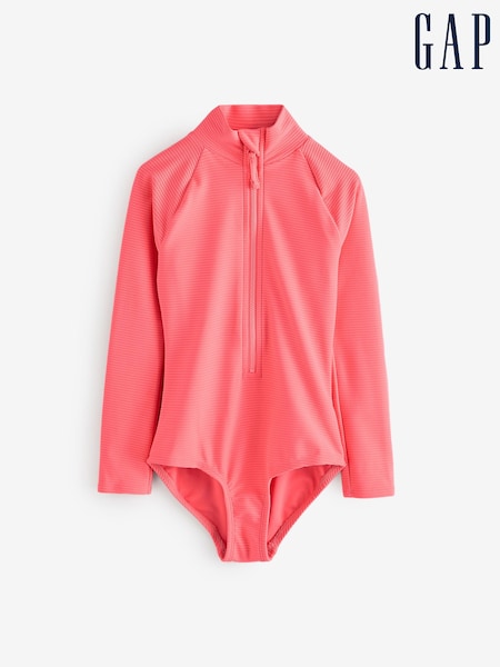 Кораллово-розовый - Gap Rash Guard Swimsuit (4-13yrs) (F58041) | €40