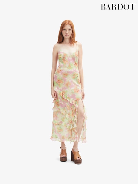 Bardot Pink Cantara Printed Maxi Dress (F58107) | €151