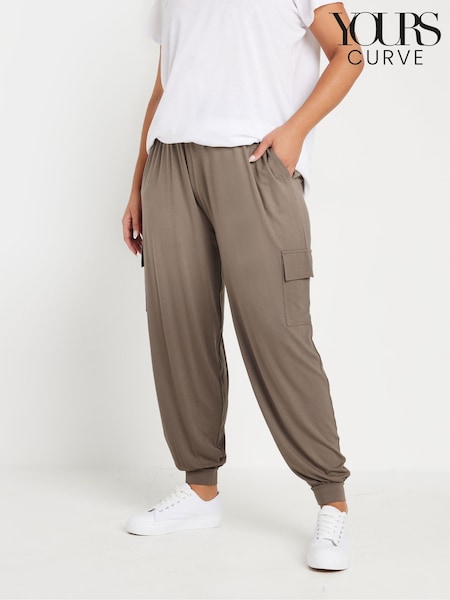 Marrón - Yours Curve Cargo Harem Trousers (F58157) | 38 €