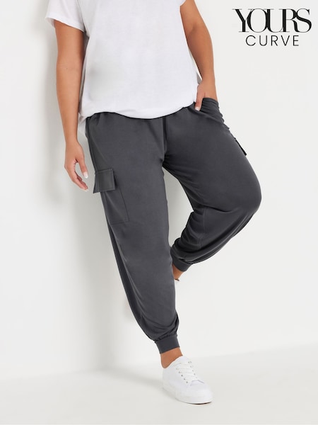 Gris - Yours Curve Cargo Harem Trousers (F58190) | 38 €