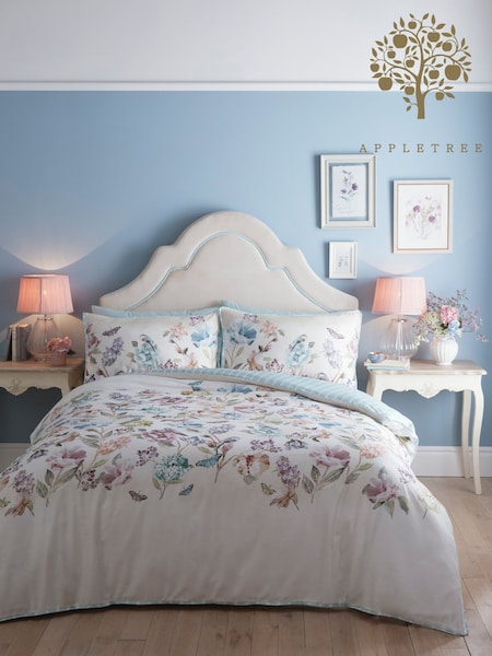 Appletree White Portia 100% Cotton Duvet Cover Set (F58370) | €61 - €80
