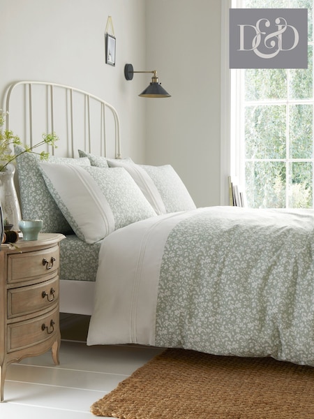D&D Green Tess Easy Care Duvet Cover Set (F58376) | $34 - $69