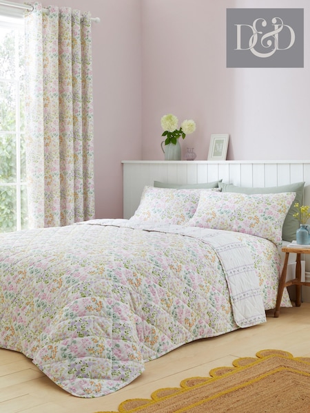 Dreams & Drapes Lilac Edith Quilted Bedspread (F58385) | AED227