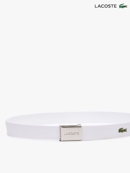 Lacoste Golf White Belt (F58604) | 261 LEI