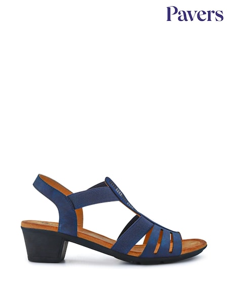 Pavers Blue Ladies Smart Sandals (F58607) | AED204