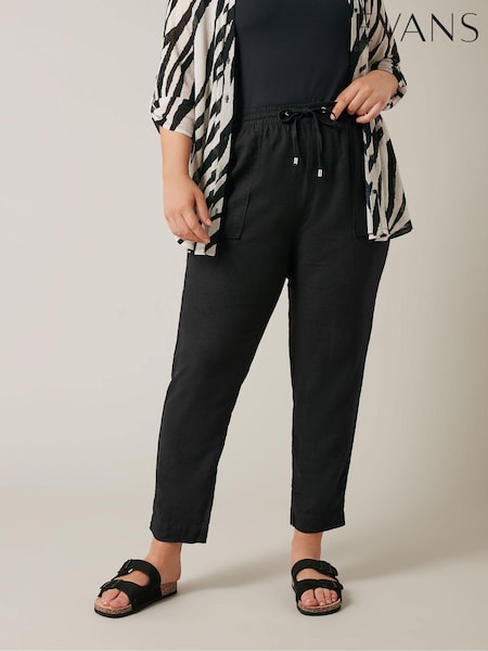 EVANS Curve Linen Joggers (F58642) | R$ 345