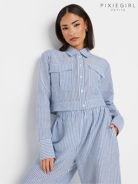 PixieGirl Petite Blue Stripe Short Shirt (F58719) | 1,742 UAH