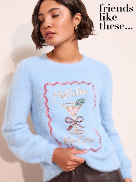 Friends Like These Blue Christmas Jumper (F58752) | €45