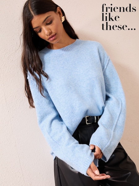 Friends Like These Blue Crew Neck Jumper (F58755) | €41