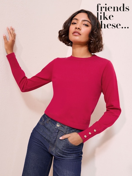 Friends Like These Pink Long Sleeve Crew Neck Jumper (F58767) | R$ 255