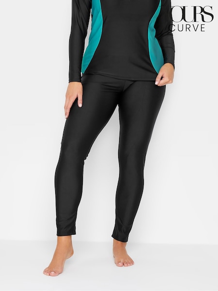 Yours Curve Black Long Swim Leggings (F58798) | €37