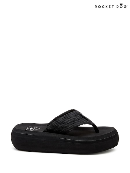 Rocket Dog Sandy Flip-Flops Black Sandals (F58919) | €46
