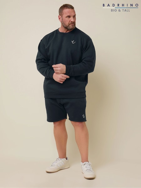 BadRhino Big & Tall Blue IronRhino Logo Crewneck Sweatshirt (F58943) | R$ 385
