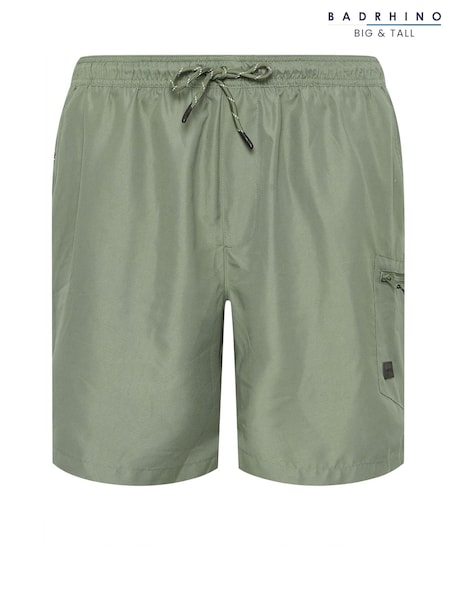 BadRhino Big & Tall Green Cargo Swim Shorts (F58959) | kr371