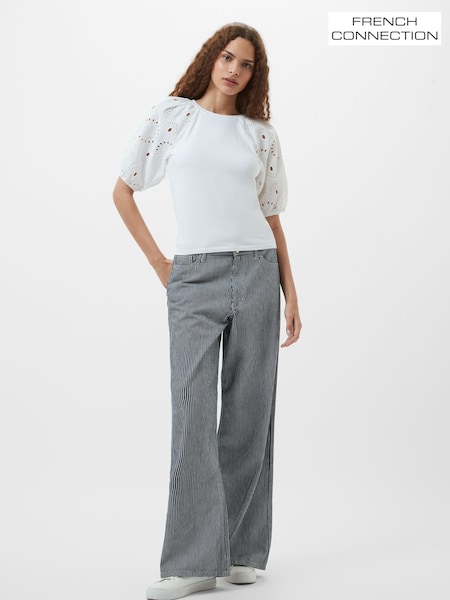 French Connection Rosana Anglaise Top (F58996) | 365 LEI