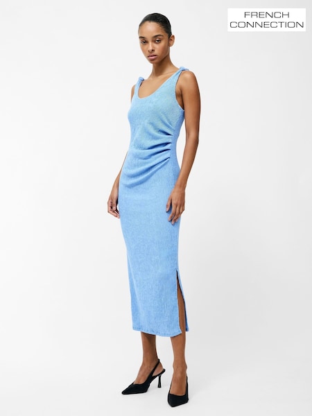 French Connection Trixie Text Knot Strap Midi Dress (F59009) | 514 LEI