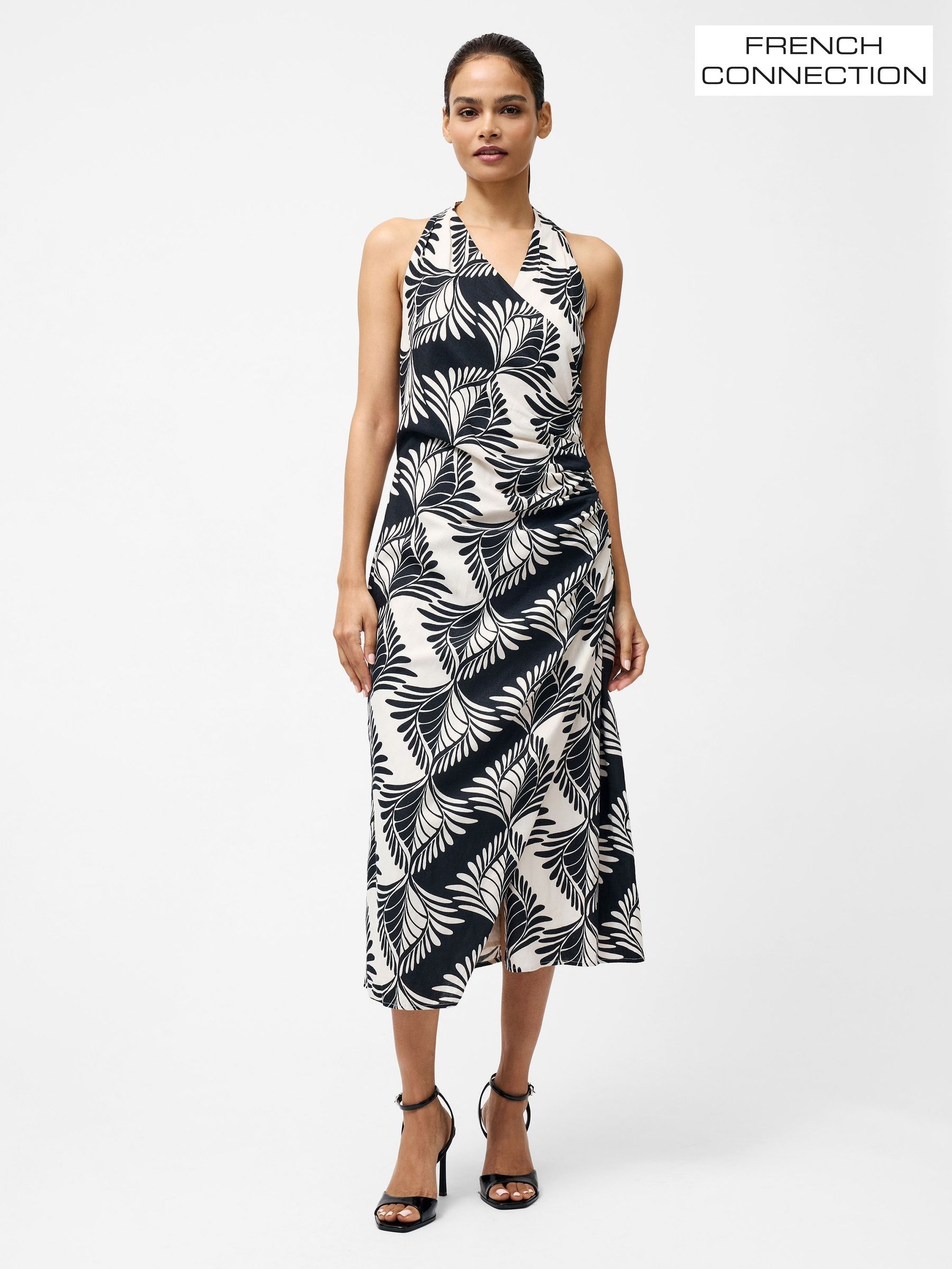 Women's French Connection Black Midi Dresses | Next Qatar