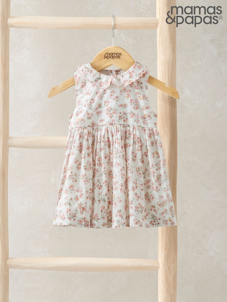 Mamas & Papas Wildflower White Dress (F59109) | ‏146‏₪