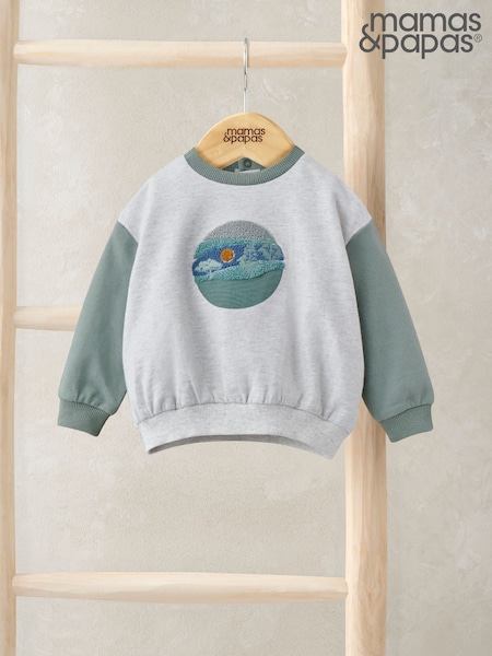Mamas & Papas Placement Print Sweatshirt (F59110) | ‏80‏₪