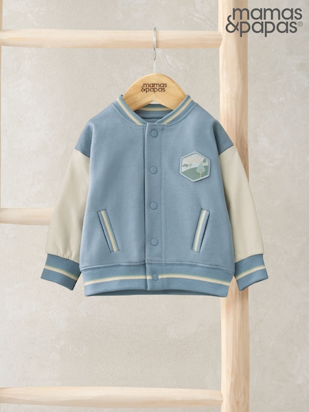 Mamas & Papas Blue Baseball Jacket (F59116) | ‏111‏₪