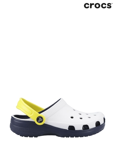 Crocs White Classic Retro Sport Clogs (F59142) | AED233