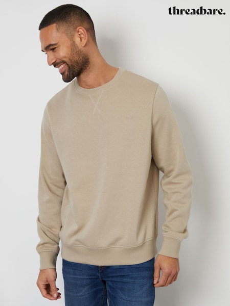 Threadbare Natural Crew Neck Sweatshirts 3 Pack (F59152) | R$ 230
