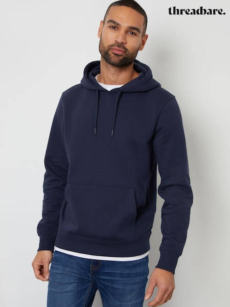 Bleumarin - Hanorac tip pulover cu guler înalt Threadbare (F59163) | 209 LEI
