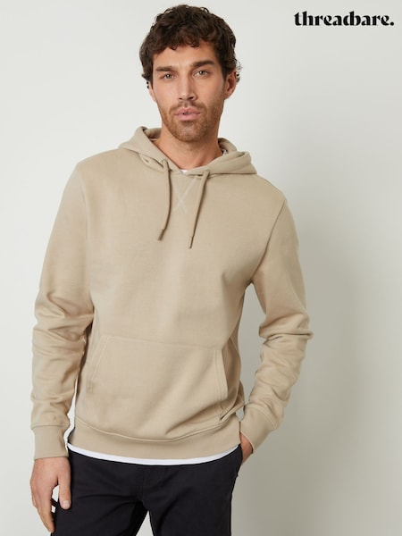 Naturlig - Threadbare Mock T-shirt Pullover Hoodie (F59197) | kr590
