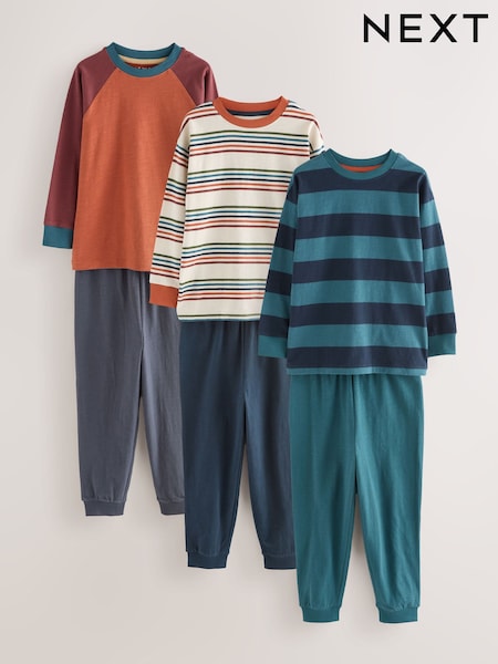 متعدد الألوان - Long Leg Pyjamas 3 Pack (3-16yrs) (F59240) | ‏158 ر.ق. - ‏198 ر.ق.