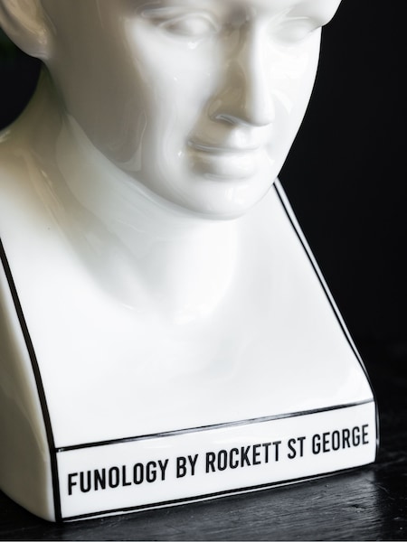 Rockett St George White Funology Head Object Ornament (F59375) | €44
