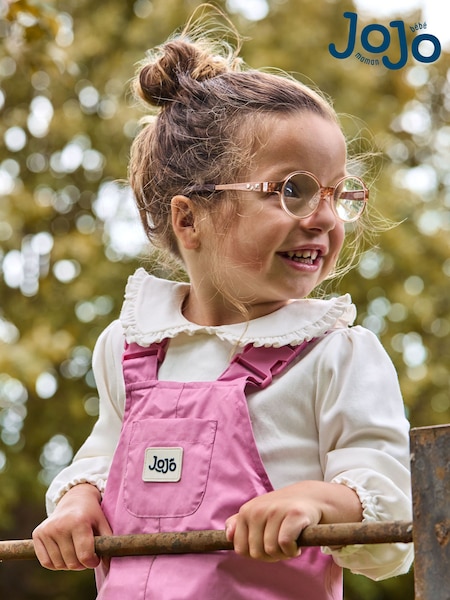 JoJo Maman Bébé Pink Pack-Away Waterproof Dungaree (F59463) | AED189 - AED201