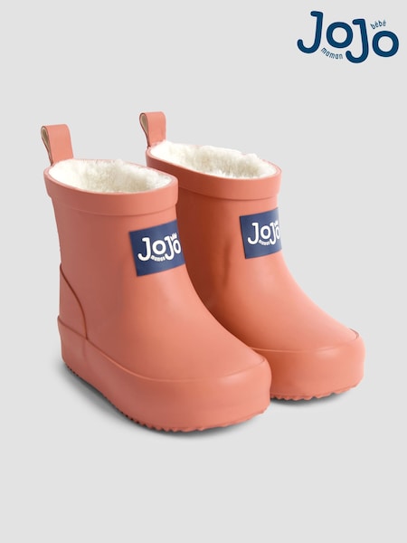 JoJo Maman Bébé Rust Cosy Lined Ankle Wellies (F59472) | €32 - €34