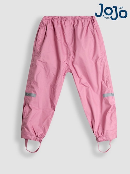 JoJo Maman Bébé Pink Pack-Away Waterproof Trousers (F59477) | €37 - €39