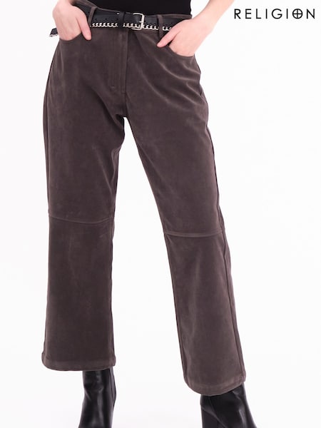 Religion Grey Galaxy Suede Trousers (F59761) | 4,806 UAH